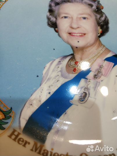 Коллекционная тарелка Елизавета II 50 лет Англия