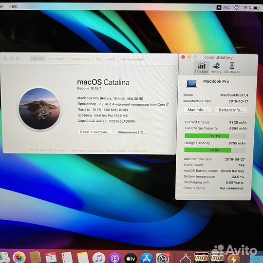 Супер Apple MacBook Pro 15 2015 i7 256 SSD