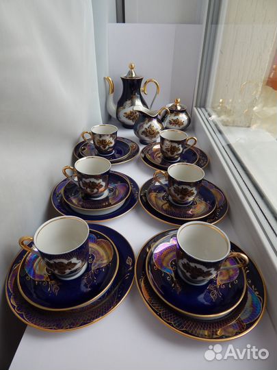 Кофейный Сервиз.Набор 21 предм.Богдановичский з-д