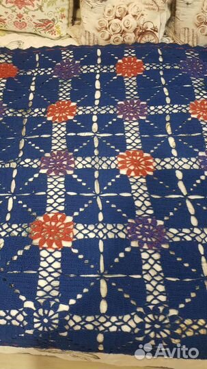 Покрывало на кроватьвязка ручная