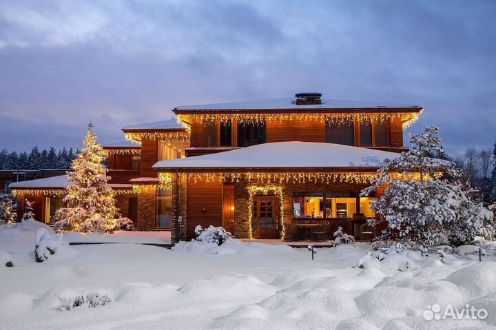 Новогоднее украшение домов, зданий, улиц