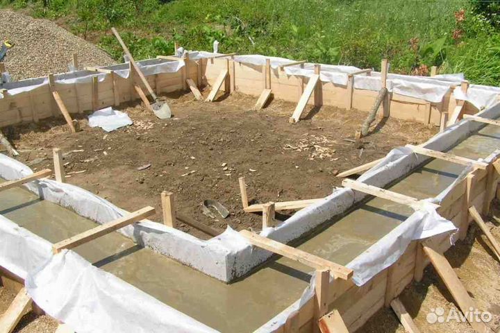 Строительная бригада Заливка фундамент под ключ