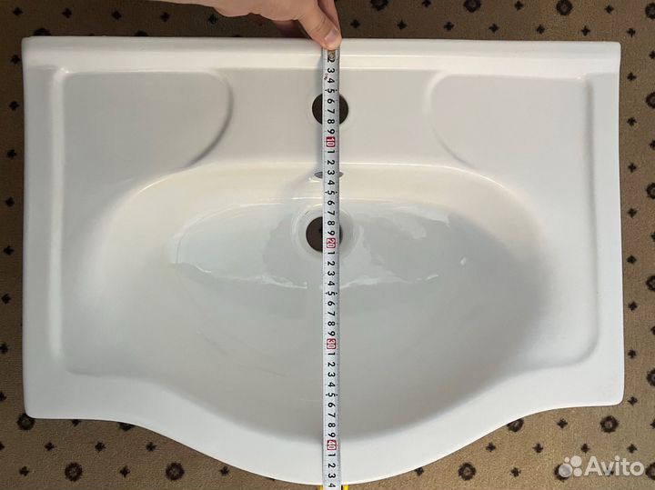 Раковина Santek в ванную накладная 60х44