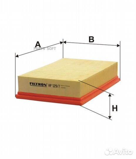Filtron AP1297 Фильтр воздушный AP129/7