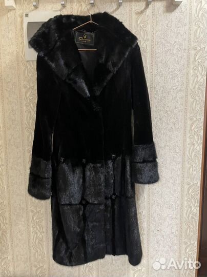 Шуба норковая с капюшоном 42 44
