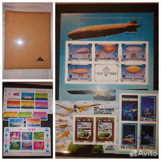 Почтовые блоки, марки Корея