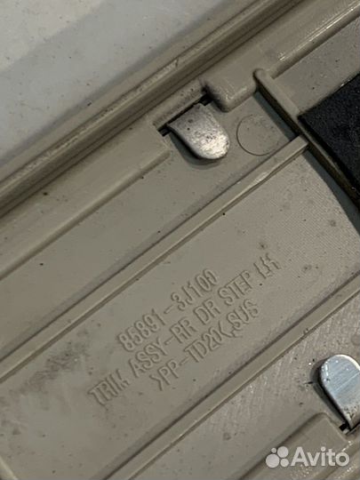 Накладка порога (задняя, левая) (Hyundai ix55)