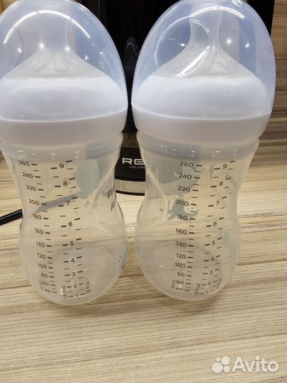 Бутылочки Avent Response 260 б/у, соски 3+ и 6+