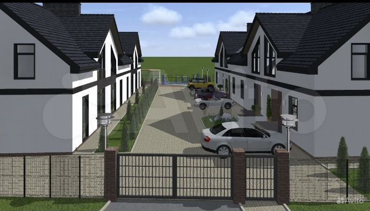 Таунхаус 101 м² на участке 2 сот.