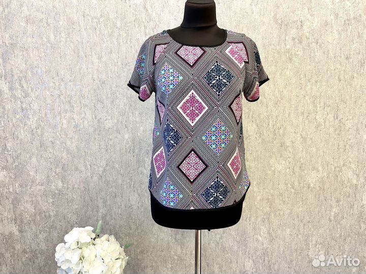 Блузка женская Atmosphere 44 46 пэчворк