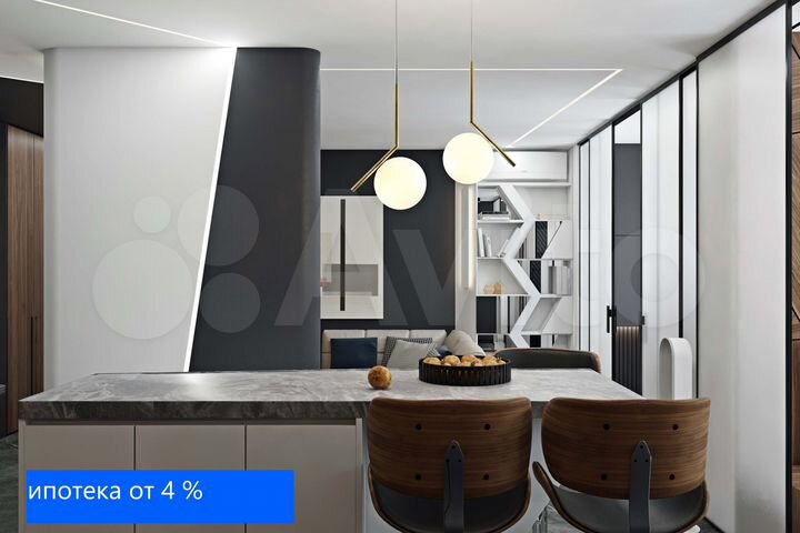 2-к. квартира, 56,7 м², 15/17 эт.