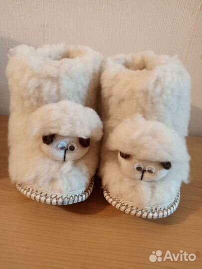 Пинетки натуральный мех