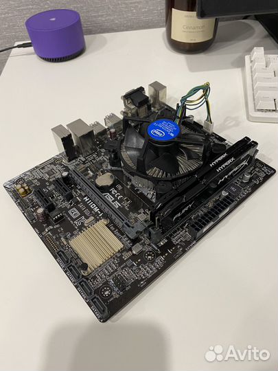 Комплект Asus h110m-k i3 6100 12gb озу куллер