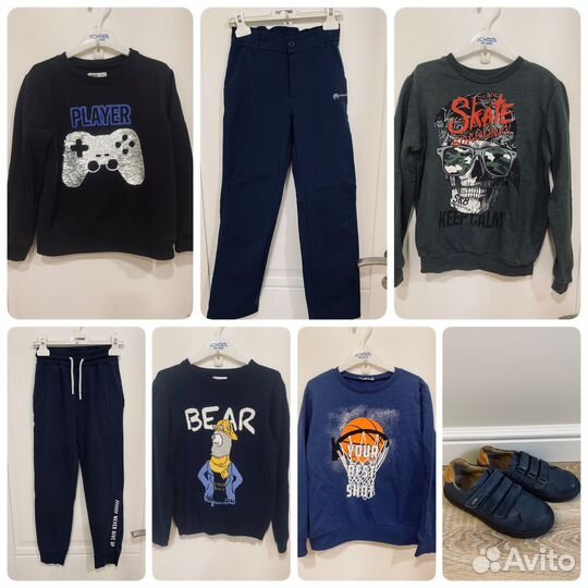 Вещи пакетом для мальчика, р.128-134