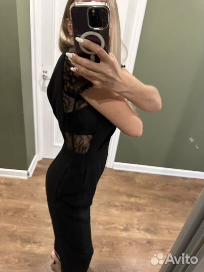 Комбинезон и платье кожзам zara, размер xs-s