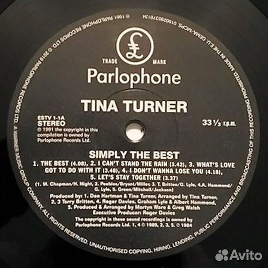 Tina Turner - Simply The Best (0190295378134)