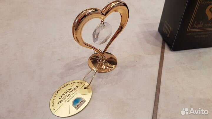 Позолоченная Фигурка с кристаллами Сваровски