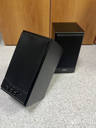 Колонки Sven SPS-702, 2.0, черный