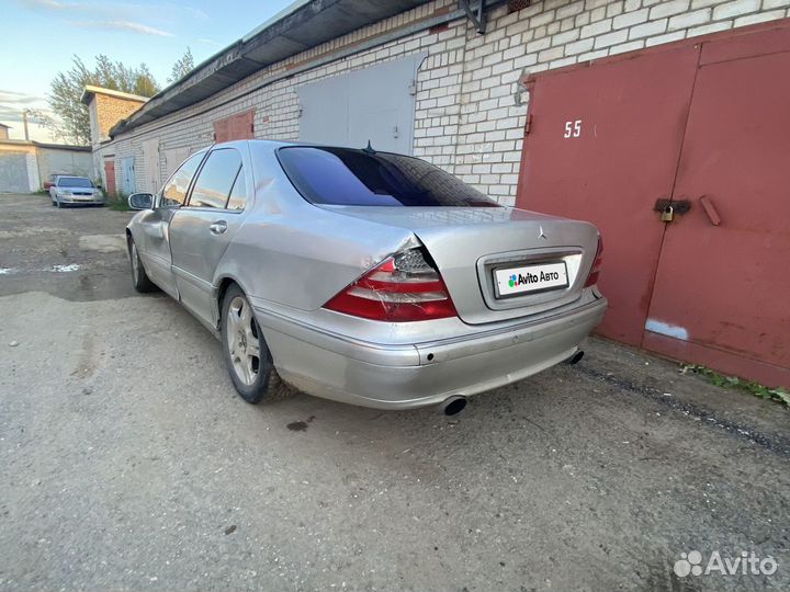 Mercedes-Benz S-класс 4.0 AT, 2001, 250 000 км