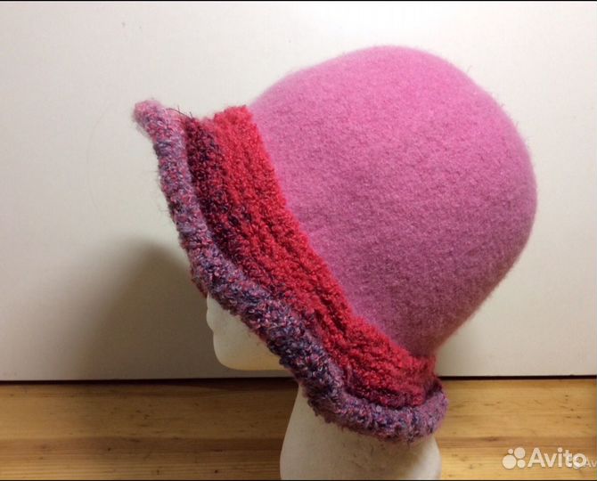 Дизайнерская шляпка с цветком, 56-58, арт 145