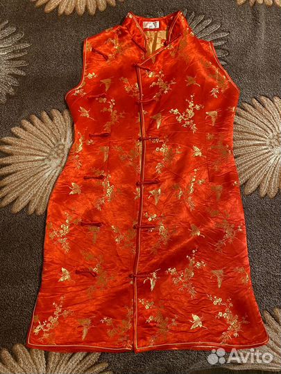 Халат шелковый китайский традиционный