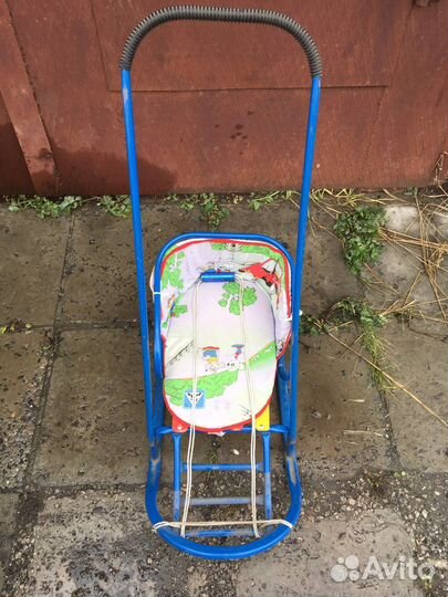 Детские зимние санки коляска