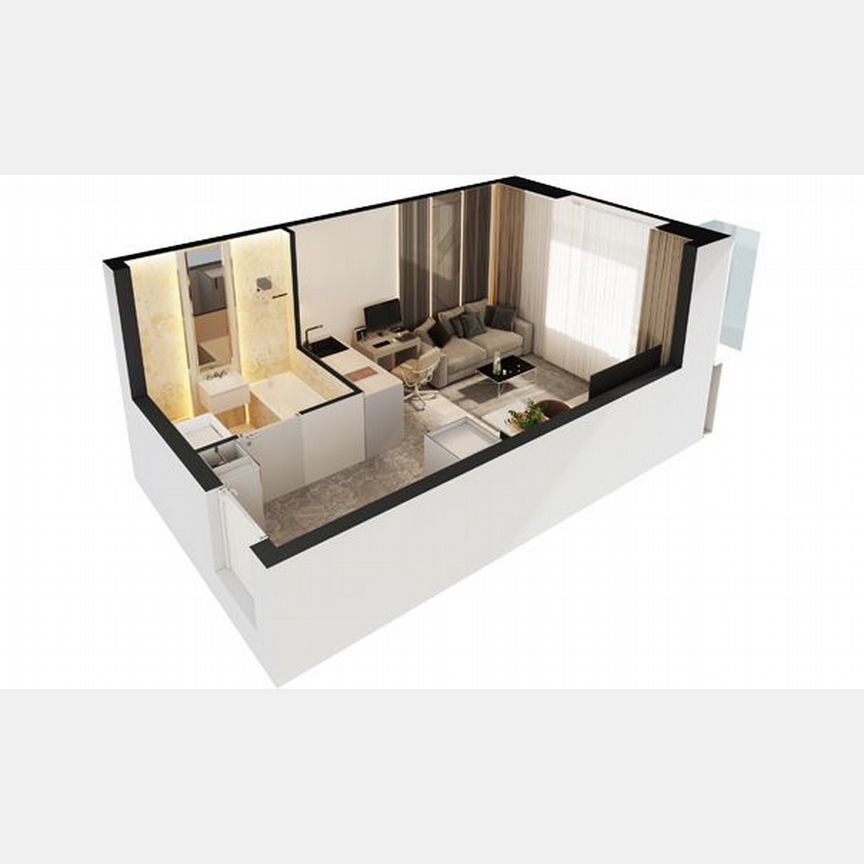 Апартаменты-студия, 22,9 м², 9/30 эт.