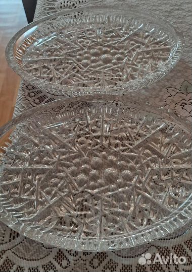 Хрустальные тарелки