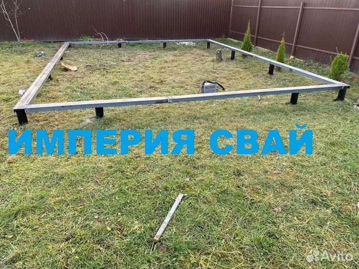 Монтаж винтовых свай