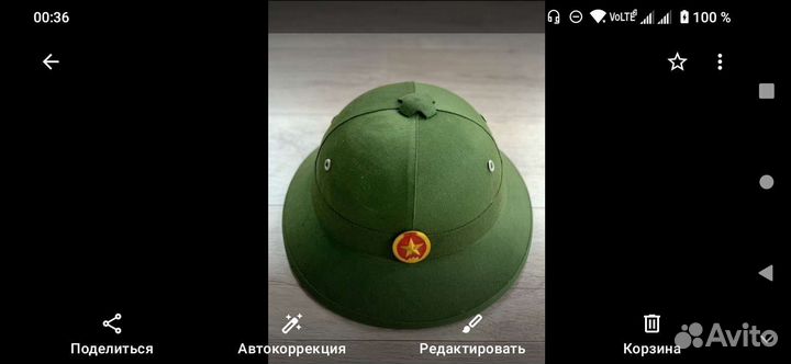 Шлем тропики вьетконг канотье кокарда вьетконг