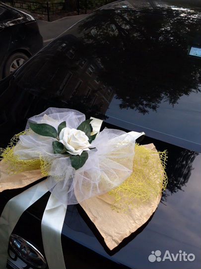 Украшения на авто машину на свадьбу