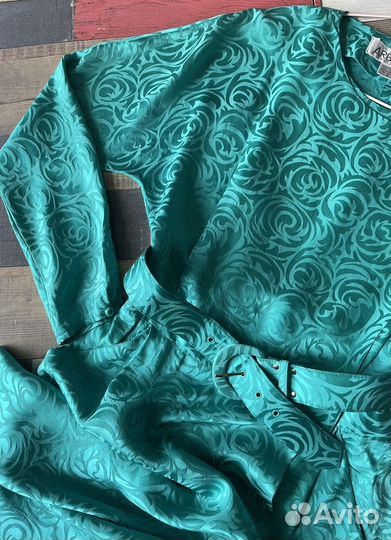 Платье винтаж натуральный шелк 80-е гг