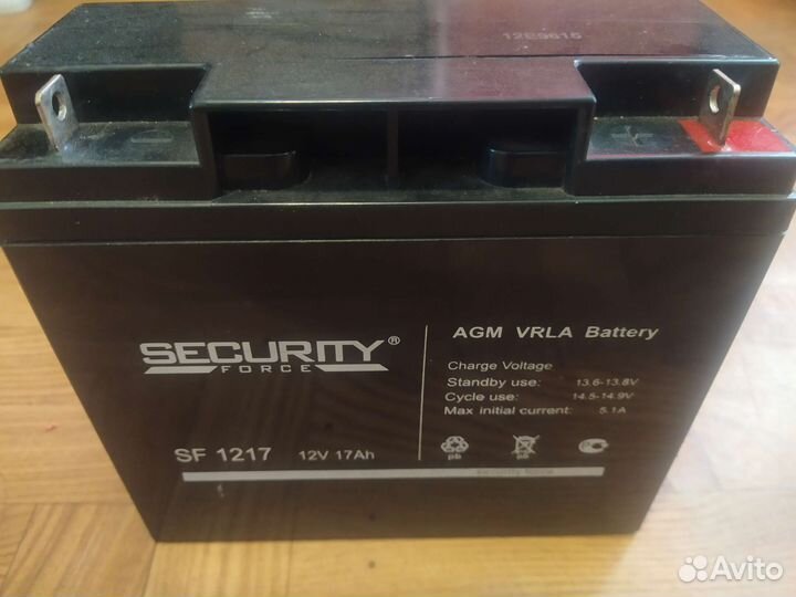 Аккумулятор 12v 17ah