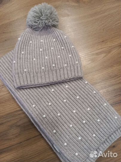 Комплект шапка, шарф