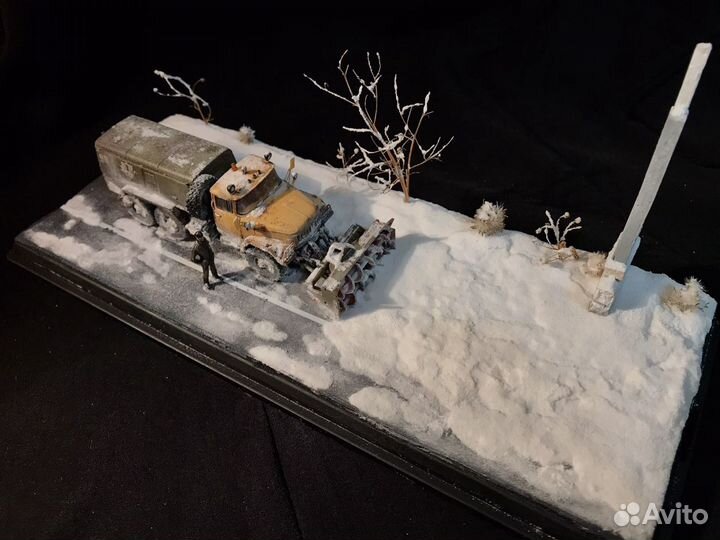 ЗИЛ-131 дэ-210 снегоуборщик на виньетке