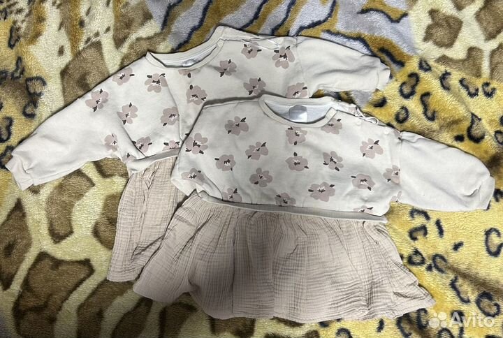 Платье для девочек двойня