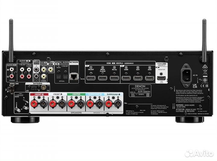 AV ресивер Denon AVR-S660H Black