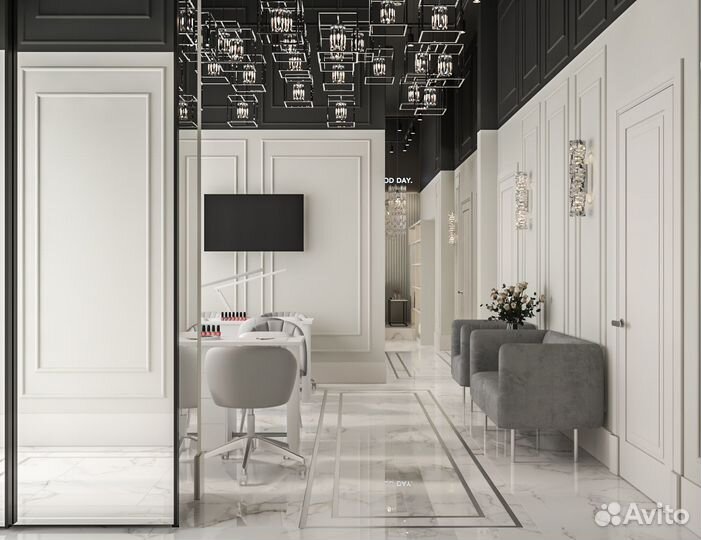 Счастливые клиенты. Дизайн салона красоты. Вау эфф