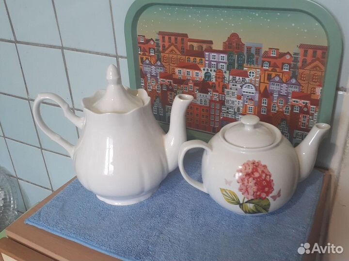 Заварочные чайники, фарфор