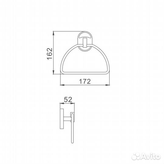 Полотенцедержатель D-Lin D233700 хром