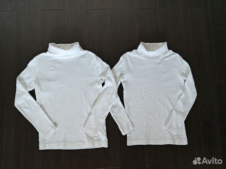 Костюм белый детский (водолазка+брюки) р. 122