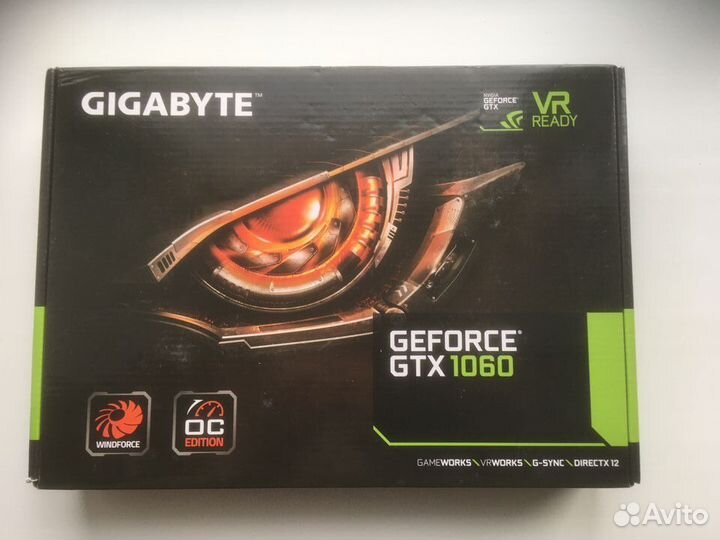 Коробка от видеокарты GTX1060/1050Ti/750Ti/RX550