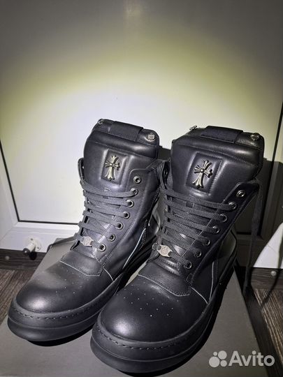 Rick Owens geobasket chrome hearts