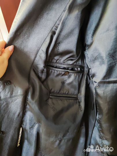 Кожаный пиджак мужской 50 52 размер