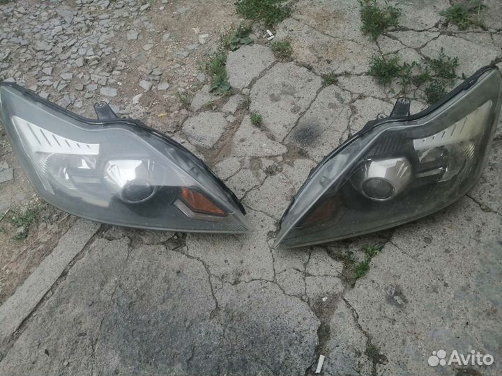 Фары ford focus 2 рестайлинг с линзами