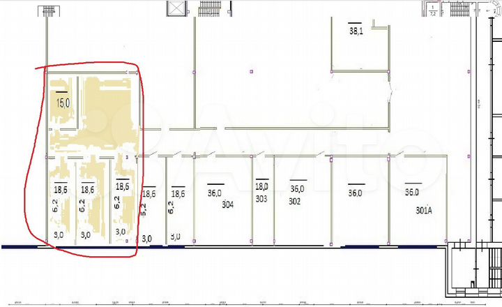 Офис, 18.5 м²