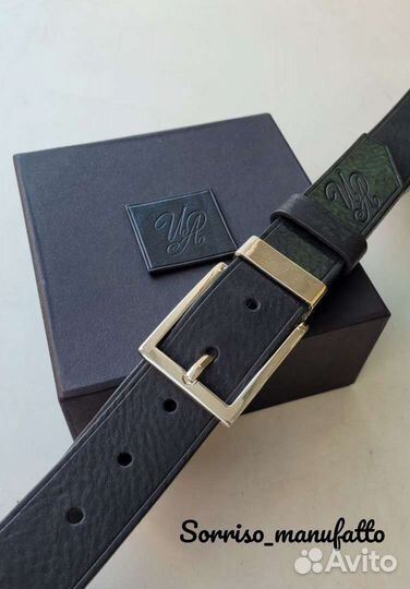 Ремень из натуральной кожи ручной работы