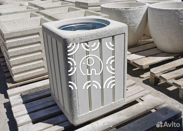 Мусорка бетонная Альфа у производителя