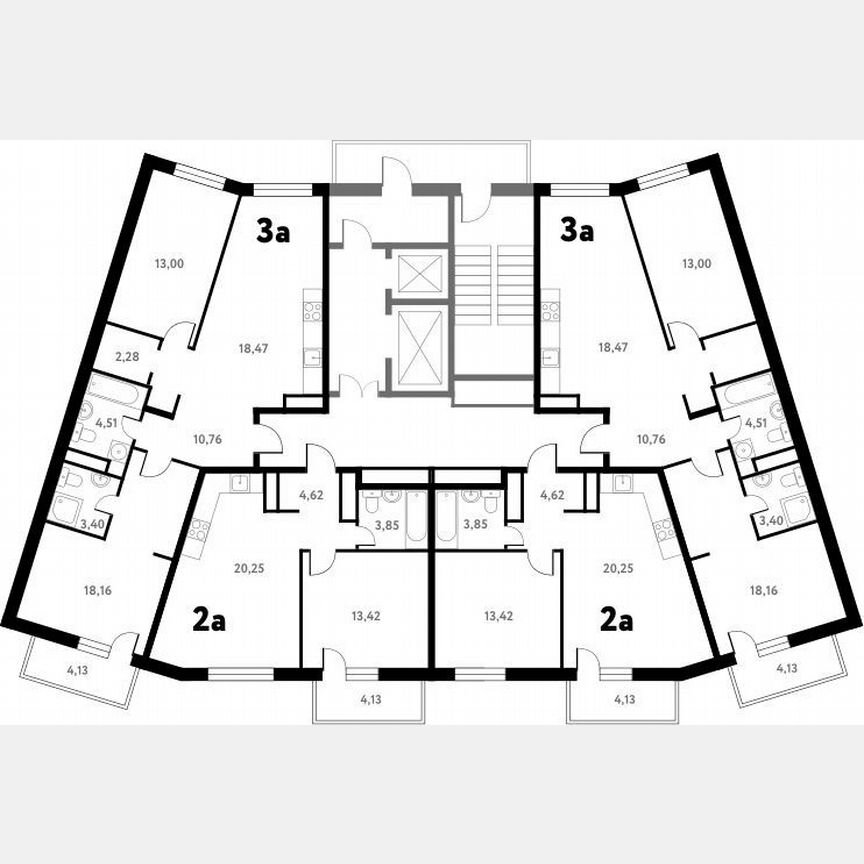 1-к. квартира, 40,4 м², 8/17 эт.