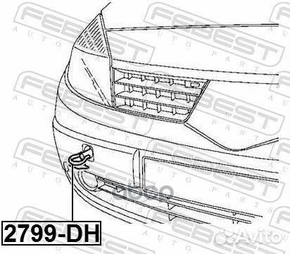 Петля буксировочная volvo 2799-DH Febest